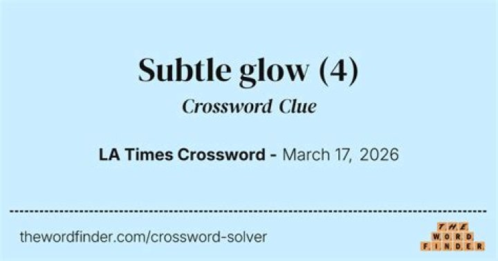 Atmospheric glow Crossword Clue