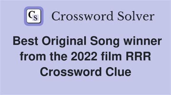 Best Picture winner in 2022 Crossword Clue