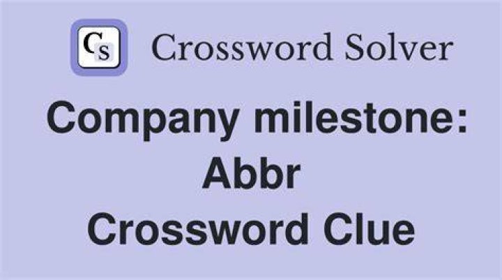 Big milestone for a start-up Crossword Clue