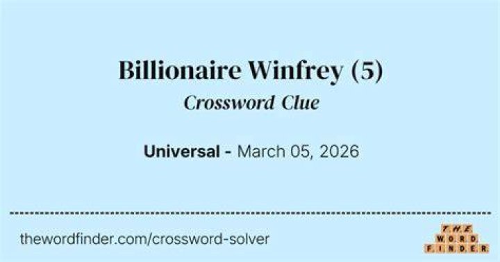 Billionaire Blavatnik Crossword Clue