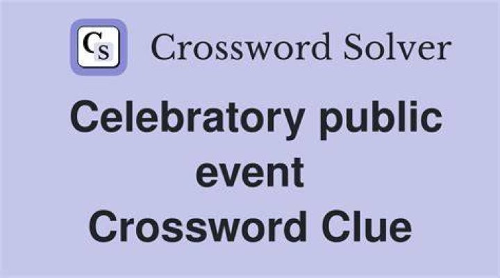 Celebratory shout Crossword Clue