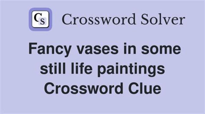 Decorative vases Crossword Clue