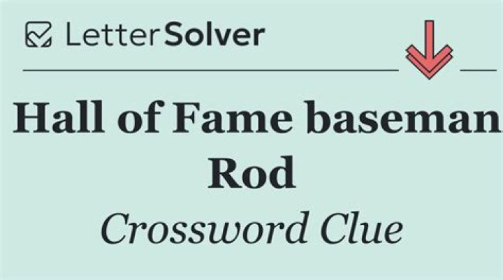 Hall-of-Fame hitter Rod Crossword Clue