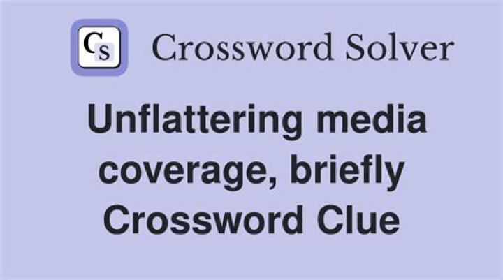 “I’m tired of all this negative media coverage”? Crossword Clue