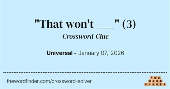 “I won’t ___ it!” Crossword Clue