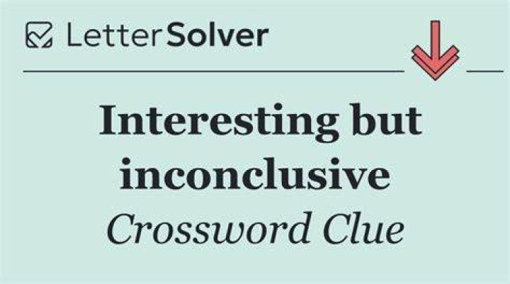 Inconclusive score Crossword Clue