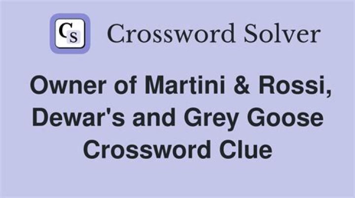 Martini & Rossi product, familiarly Crossword Clue