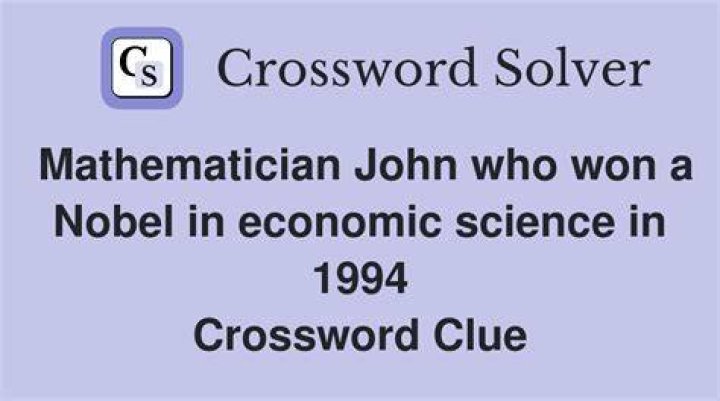 Mathematician John Forbes ___ Jr. Crossword Clue