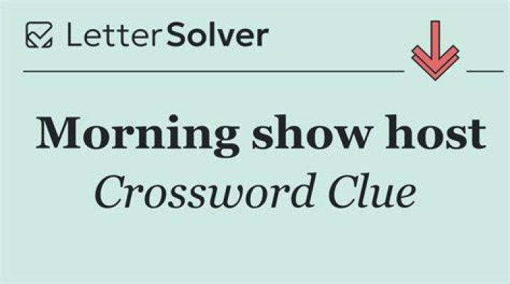 Morning host Kotb Crossword Clue