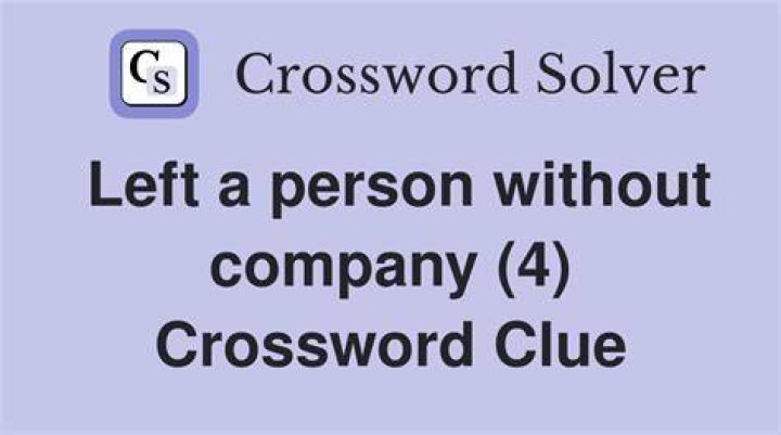 Not a company person? Crossword Clue