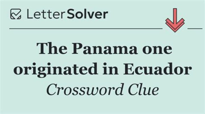Panama, e.g. Crossword Clue