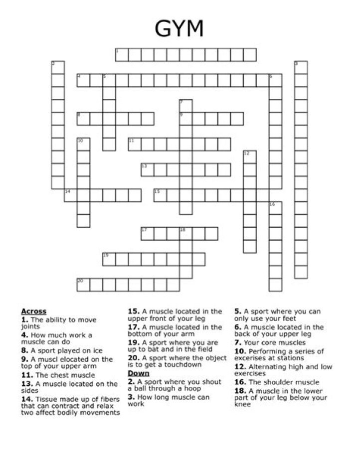 Parts of gym routines Crossword Clue