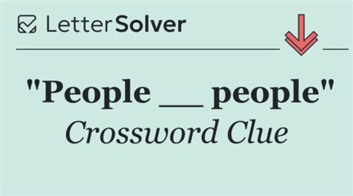 People people Crossword Clue