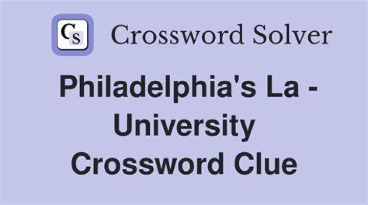 *Philadelphia university, familiarly Crossword Clue