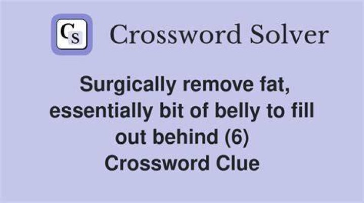 Remove, as fat Crossword Clue
