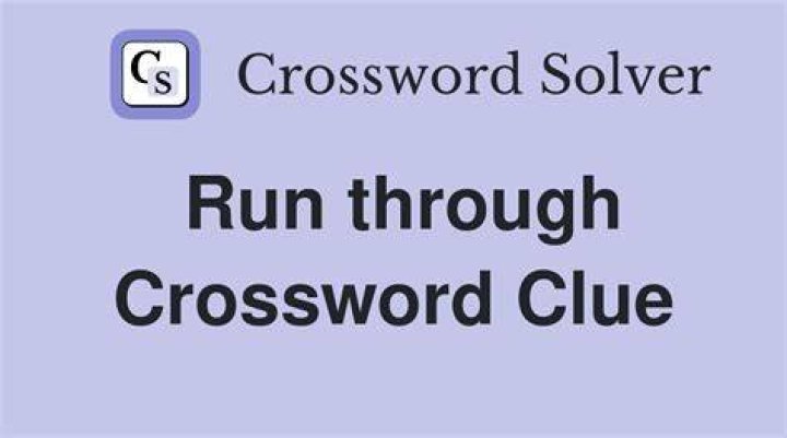 Run through Crossword Clue