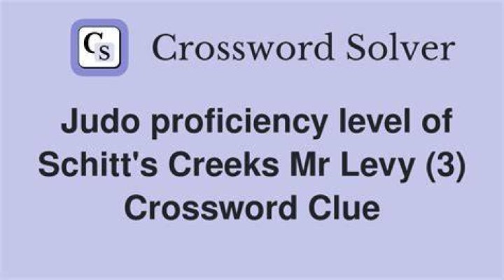 “Schitt’s Creek” role for Sarah Levy Crossword Clue