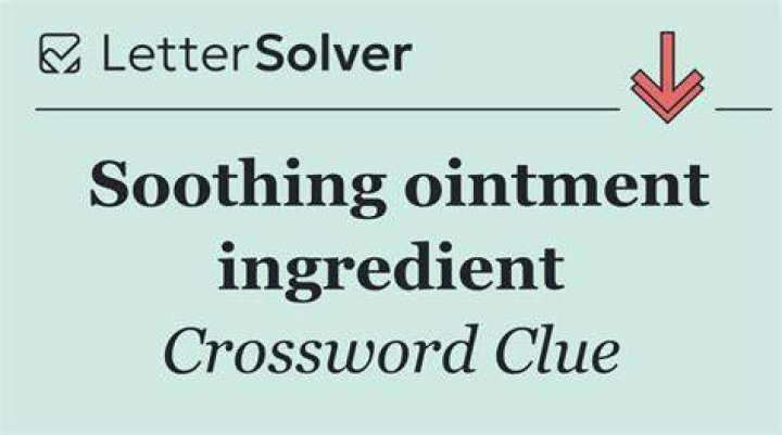 Soothing ointment Crossword Clue