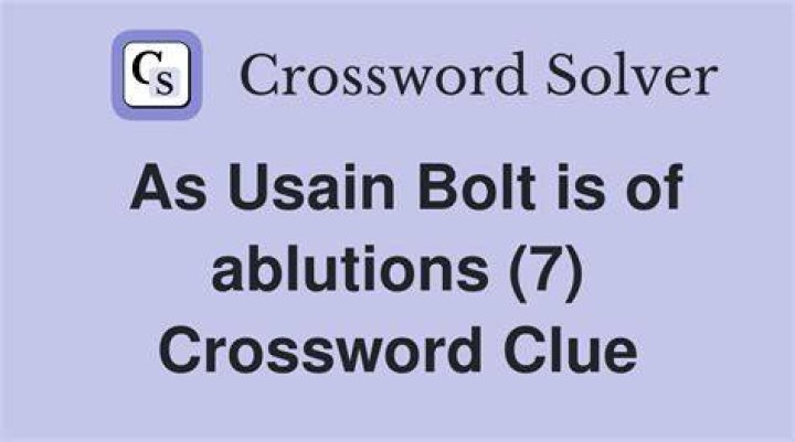 Sponsor of Usain Bolt Crossword Clue