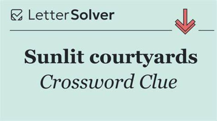 Sunlit spaces Crossword Clue