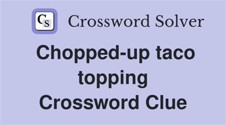 Topping made with this puzzle’s chopped and squeezed ingredients Crossword Clue
