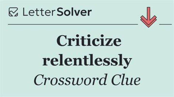 View in order to mock or criticize, perhaps Crossword Clue